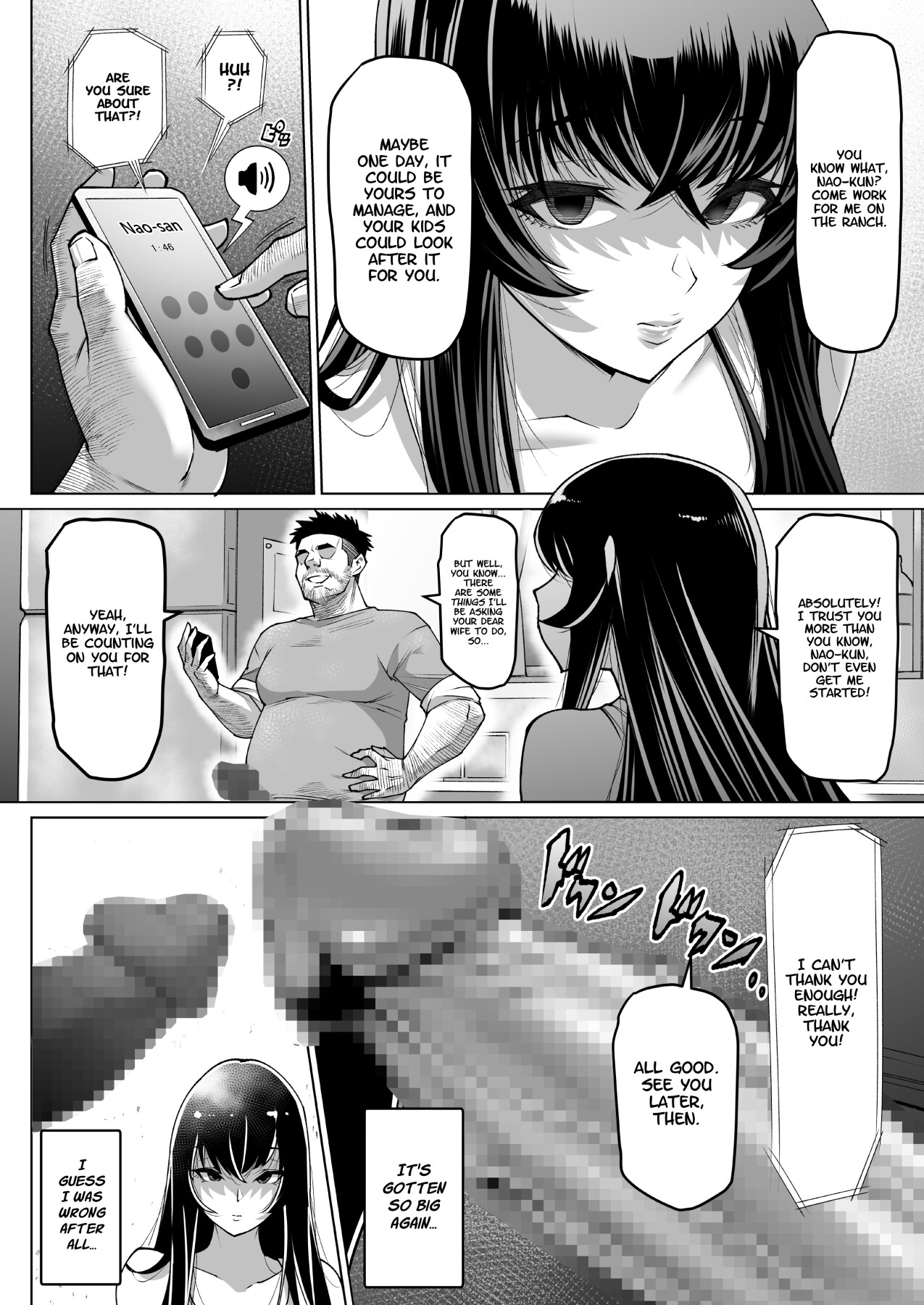 Hentai Manga Comic-Big breasted cow mom cuckold farm Mana Ushio 34 years old ~ Mother who was impregnated and kept as a livestock ~ 1-Read-48